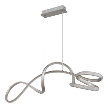 Globo - LED-kattokruunu johdossa LED/40W/230V mattakromi