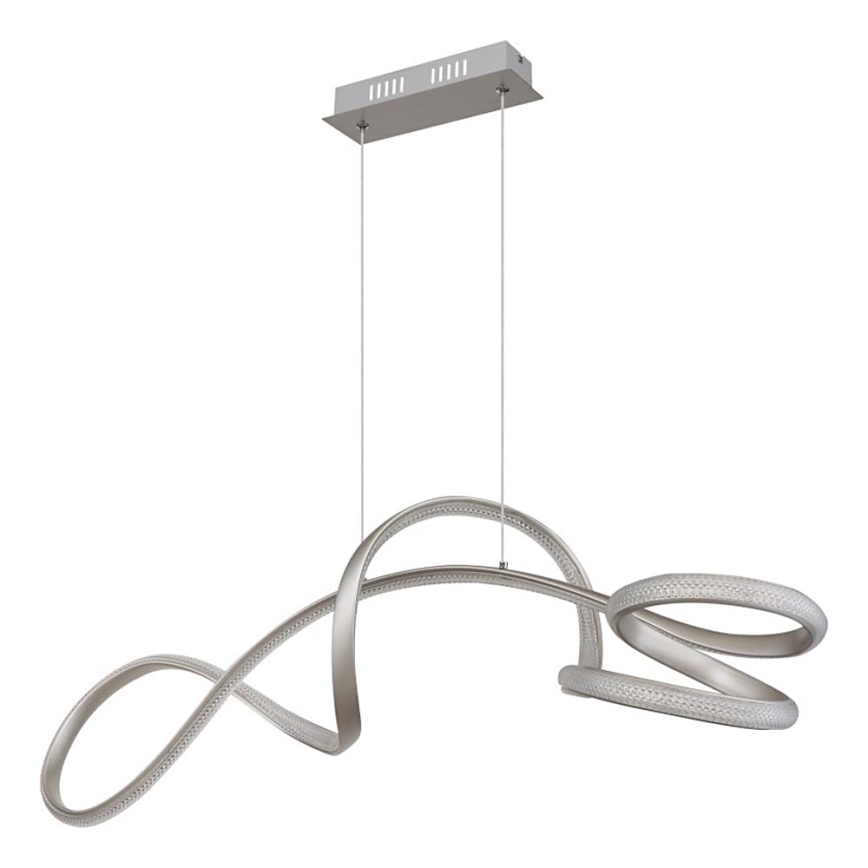 Globo - LED-kattokruunu johdossa LED/40W/230V mattakromi
