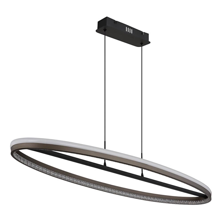 Globo - LED-kattokruunu johdossa LED/60W/230V 3000/4000/6000K ruskea