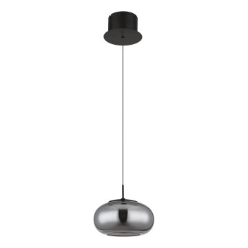 Globo - LED-kattokruunu johdossa LED/6W/230V musta