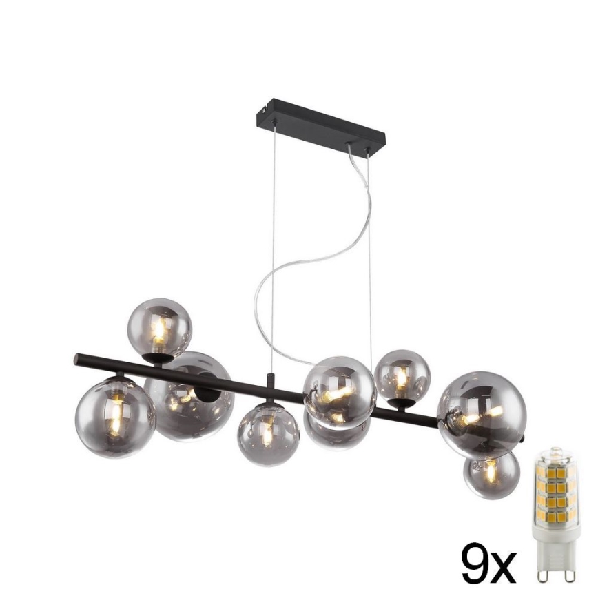 Globo - LED-kattokruunu narussa 9xG9/3W/230V