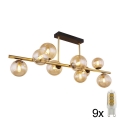 Globo - LED-kattokruunu tangossa 9xG9/3W/230V messinki