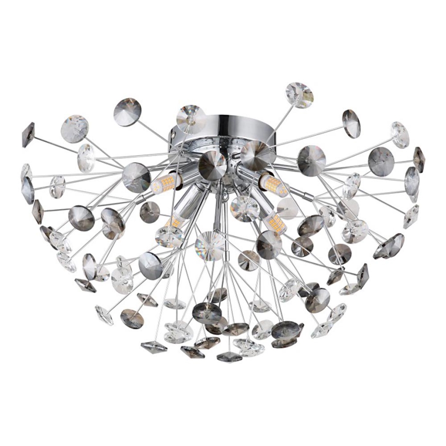 Globo - LED-kattovalaisin 4xG9/3,5W/230V halkaisija 45 cm kiiltävä kromi