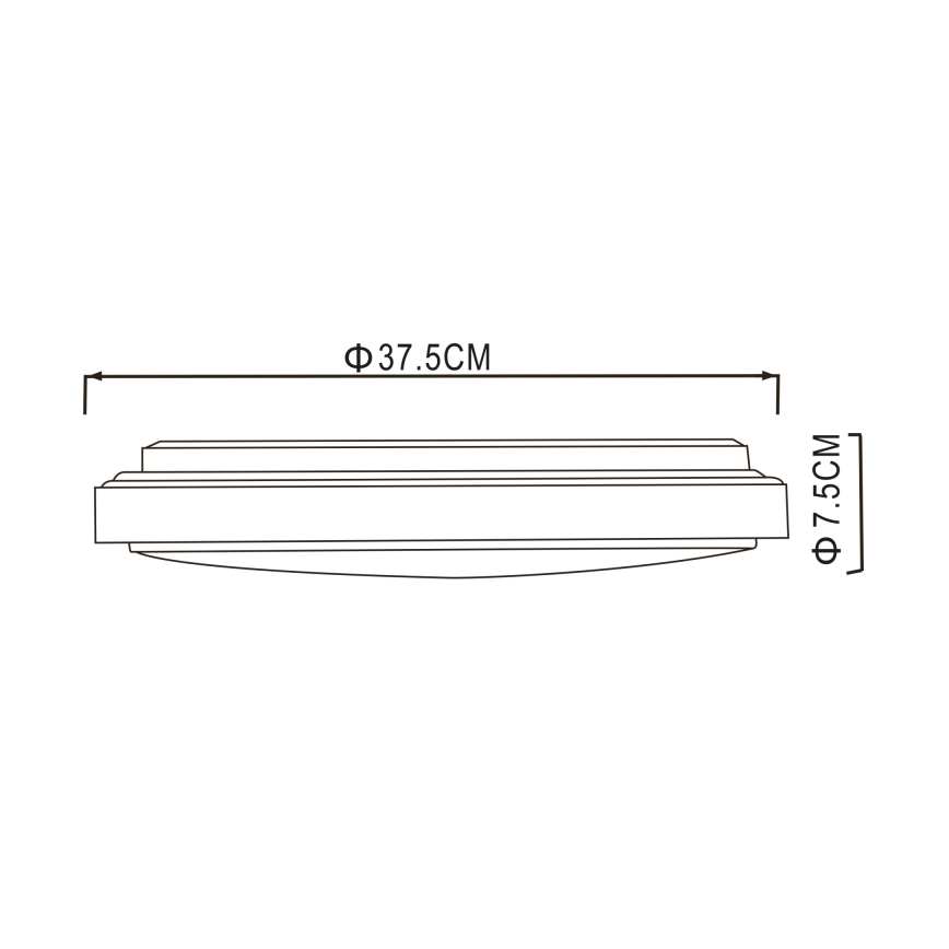 Globo - LED-kattovalaisin LED/24W/230V 3000/4000/6000K halkaisija 37,5 cm