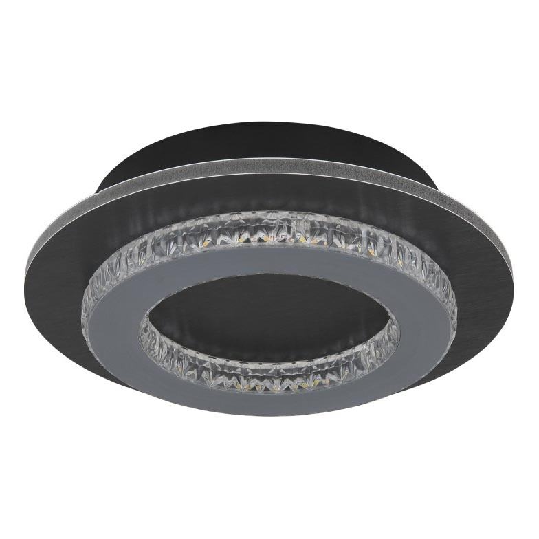 Globo - LED-kattovalaisin LED/12W/230V, 3 värilämpötilavaihtoehtoa (3000/4000/6500 K), Ø 20 cm, antrasiitti