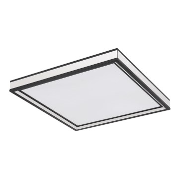 Globo - LED-kattovalaisin LED/12W/230V 30x30 cm musta/valkoinen