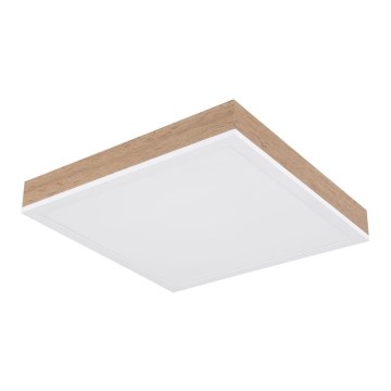Globo - LED-kattovalaisin LED/12W/230V 30x30 cm ruskea