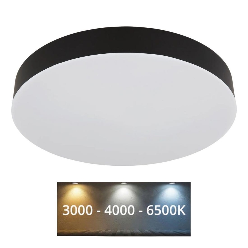 Globo - LED-kattovalaisin LED/24W/230V 3000K/4000K/6500K halkaisija 30 cm musta