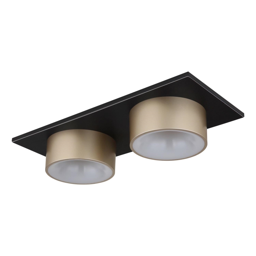 Globo - LED-kattovalaisin LED/24W/230V 3000K 46x20 cm messinki