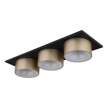 Globo - LED-kattovalaisin LED/24W/230V 3000K 58x20 cm messinki