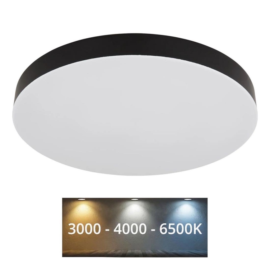 Globo - LED-kattovalaisin LED/36W/230V 3000K/4000K/6500K halkaisija 40 cm musta
