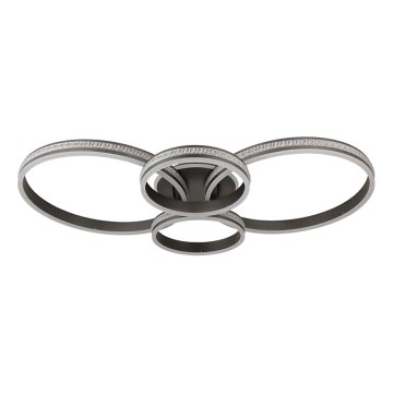 Globo - LED-kattovalaisin LED/39W/230V 2700/4500/6500K 106x60 cm antrasiitti