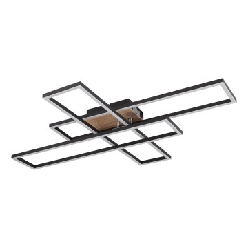 Globo - LED-kattovalaisin LED/40W/230V 3000K 60x80 cm musta