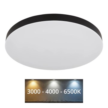 Globo - LED-kattovalaisin LED/50W/230V 3000K/4000K/6500K halkaisija 50 cm musta