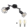 Globo - LED-kohdevalaisin 2xE14/6W/230V musta