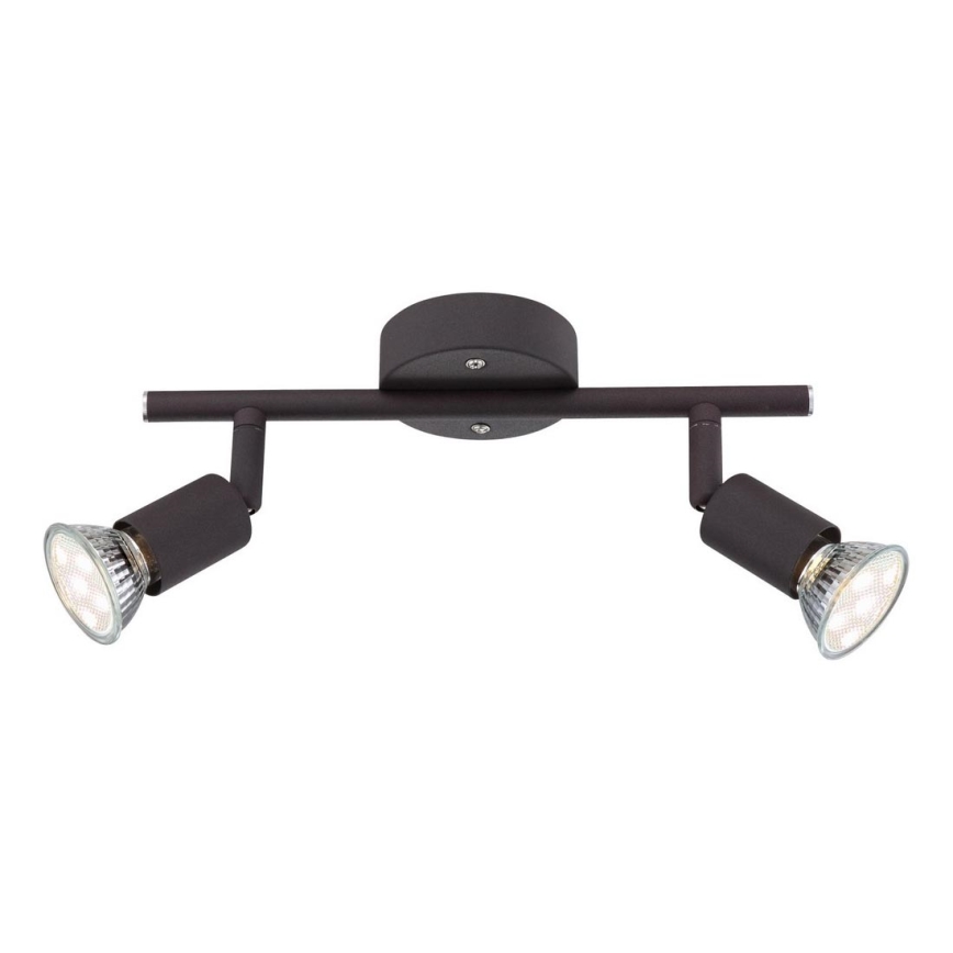 Globo - LED-kohdevalaisin 2xGU10/3W/230V musta