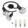 Globo - LED-kohdevalaisin 3xE14/6W/230V musta