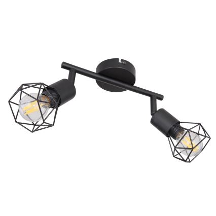 Globo - LED-kohdevalaisin 2xE14/6W/230V musta