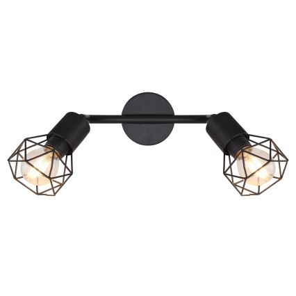 Globo - LED-kohdevalaisin 2xE14/6W/230V musta