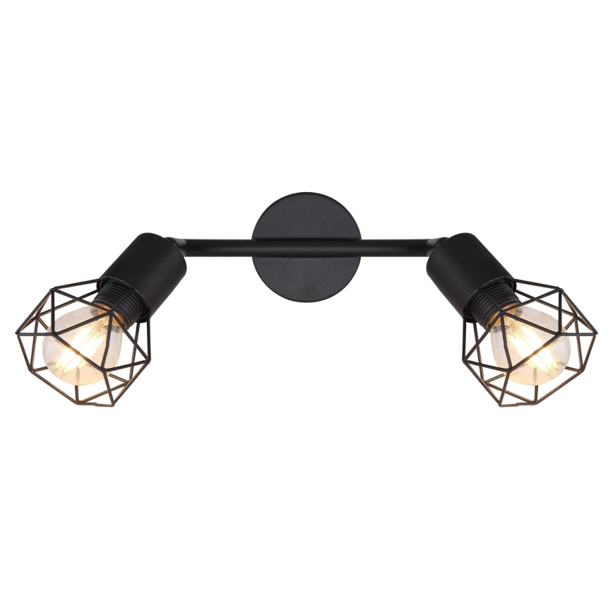 Globo - LED-kohdevalaisin 2xE14/6W/230V musta