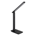 Globo - LED Kosketus himmennettävä ladattava pöytävalaisin LED/5W/5V 2700/4000/6500K 1800 mAh musta