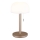 Globo - LED Ladattava pöytävalaisin LED/1,5W/3,7V 3000/4200/6000K 1800mAh ruskea