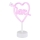 Globo - LED Neon pöytä koriste LED/2W/3xAA sydän