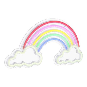 Globo - LED Neon seinäkoriste LED/3W/USB sateenkaari