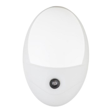 Globo - LED Pistorasian suuntavalo anturilla 4xLED/0,6W/230V 6500K