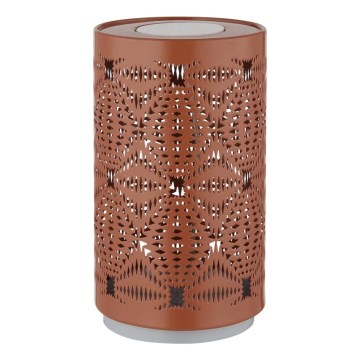 Globo - LED RGB Kosketus ladattava pöytävalaisin LED/1W/5V 500 mAh kupari