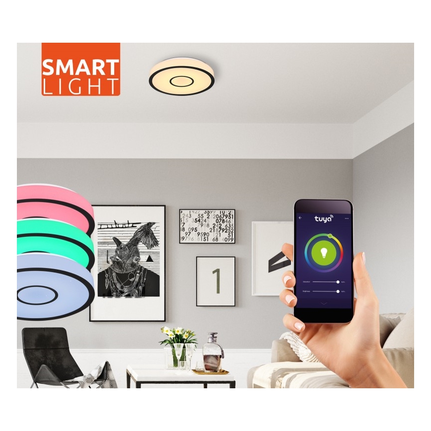 Globo - LED RGB Kylpyhuoneen himmennysvalo LED/30W/230V IP44 Wi-Fi Tuya + kauko-ohjaus