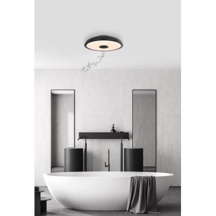 Globo - LED RGBW Himmennettävä kylpyhuonevalo kaiuttimella LED/18W/230V 3000-6500K IP44 + kauko-ohjaus