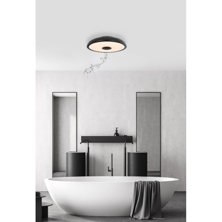 Globo - LED RGBW Himmennettävä kylpyhuonevalo kaiuttimella LED/18W/230V 3000-6500K IP44 + kauko-ohjaus