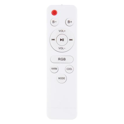 Globo - LED RGBW Himmennettävä kylpyhuonevalo kaiuttimella LED/18W/230V 3000-6500K IP44 + kauko-ohjaus