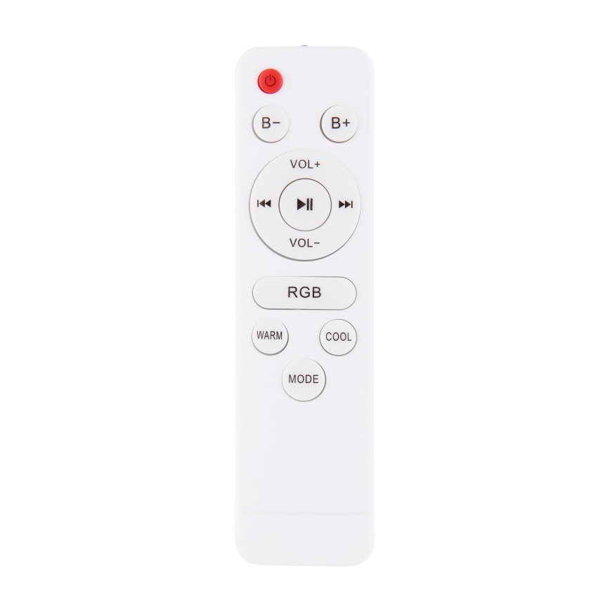 Globo - LED RGBW Himmennettävä kylpyhuonevalo kaiuttimella LED/18W/230V 3000-6500K IP44 + kauko-ohjaus