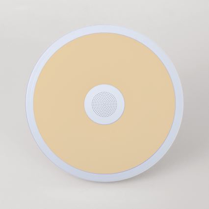 Globo - LED RGBW Himmennettävä kylpyhuonevalo kaiuttimella LED/18W/230V 3000-6500K IP44 + kauko-ohjaus