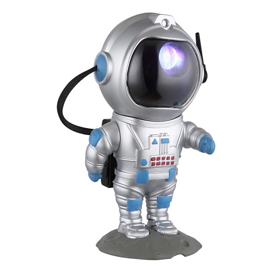 Globo - LED RGB Pöytävalaisin LED/4,5W/5V astronautti hopea