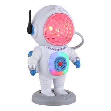 Globo - LED RGB Pöytävalaisin LED/6W/5V astronautti valkoinen