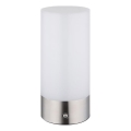 Globo - LED RGBW Himmennettävä kosketus ulko pöytävalaisin LED/1,8W/5V 1500 mAh IP44 mattakromi