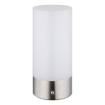 Globo - LED RGBW Himmennettävä kosketus ulko pöytävalaisin LED/1,8W/5V 1500 mAh IP44 mattakromi
