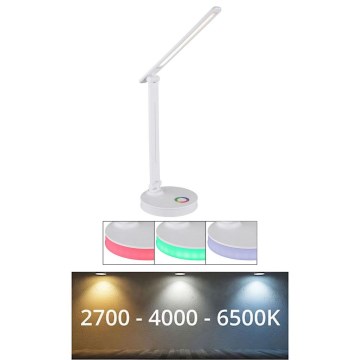 Globo - LED RGBW Himmennettävä kosketuspöytävalaisin LED/5W/230V + LED/2W 2700K/4000K/6500K valkoinen