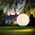 Globo - LED Riippuaurinkovalo LED/0,5W/3V IP44 valkoinen