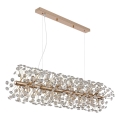 Globo - LED-riippuvalaisin köydellä 12xG9/3,5W/230V, kullanvärinen