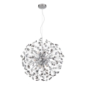 Globo - LED-riippuvalaisin vaijerilla 9 x G9/3,5 W/230 V, halkaisija 60 cm, kiiltävä kromi
