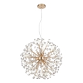 Globo - LED-riippuvalaisin vaijerilla 9xG9/3,5W/230V halkaisija 60 cm kullanvärinen