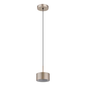 Globo - LED-riippuvalaisin vaijerilla LED/12W/230V 3000K halkaisija 15 cm messinki