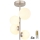 Globo - LED-riipuskattokruunu 4xG9/3W/230V mattakromi