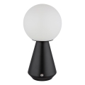 Globo - LED-säädettävä kosketuspöytävalaisin ulkokäyttöön LED/1,5W/5V 3000/4500/6500K 1800 mAh IP41 musta