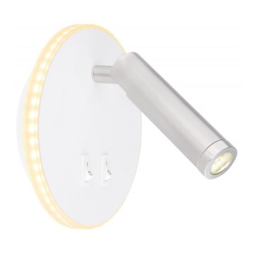 Globo - LED Seinäkohdevalo LED/6W + LED/1W/230V