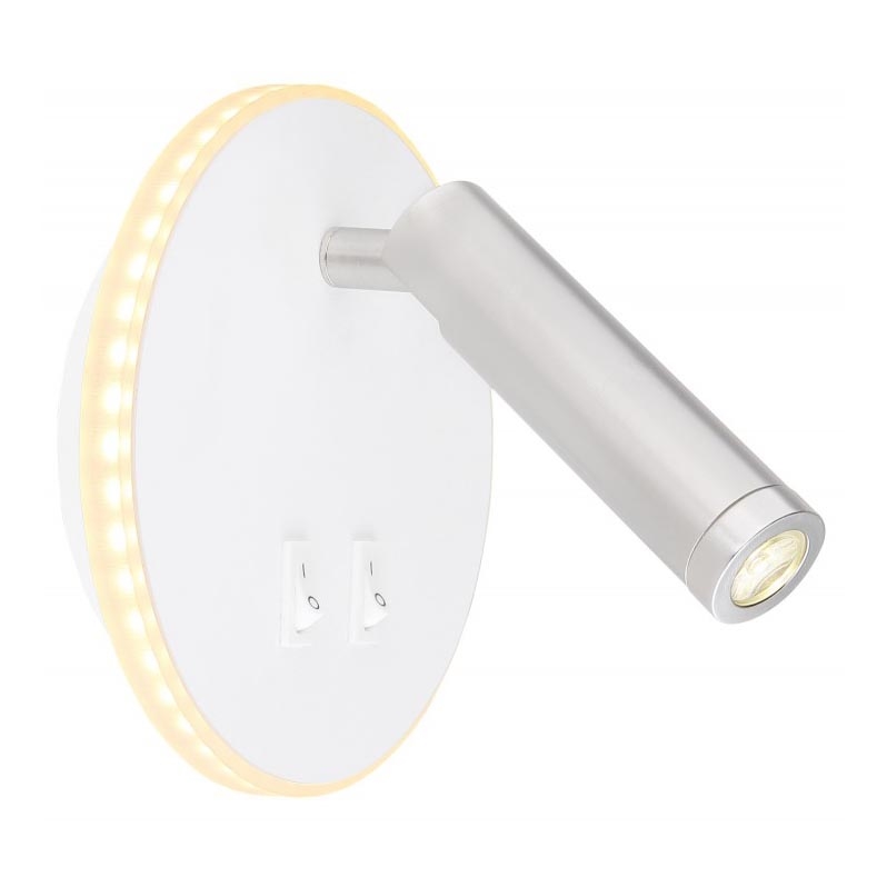 Globo - LED Seinäkohdevalo LED/6W + LED/1W/230V